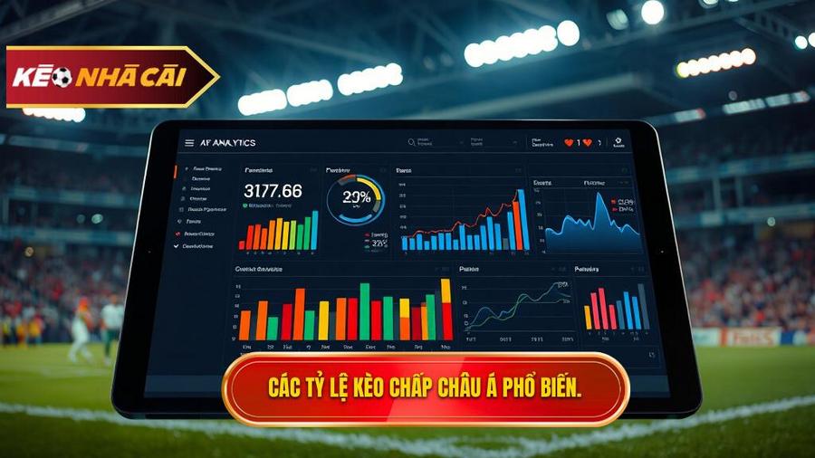 Các tỷ lệ kèo chấp châu Á phổ biến.