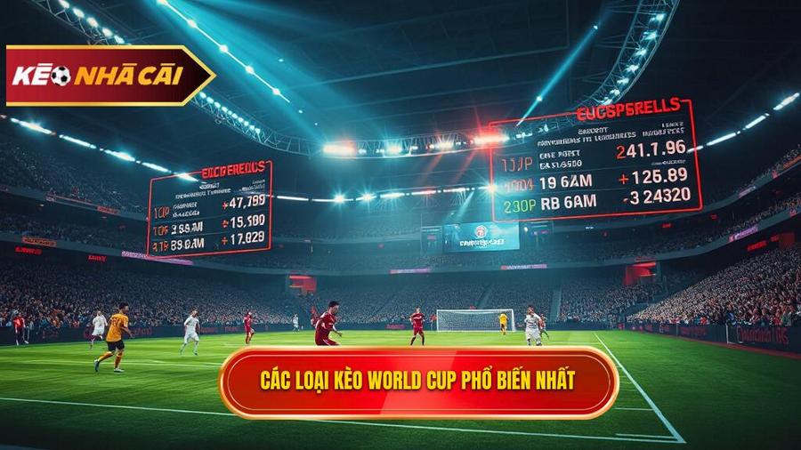 Các loại kèo phổ biến trong tỷ lệ bóng đá World Cup