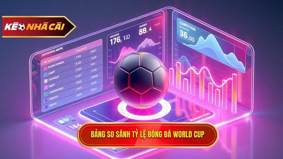 Bảng so sánh đặc điểm tỷ lệ bóng đá World Cup qua các vòng đấu