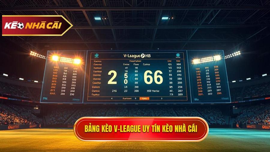 Bảng kèo V-League mới nhất