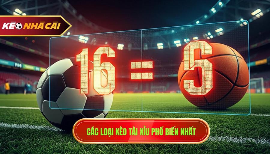 2. Các loại kèo tài xỉu phổ biến nhất