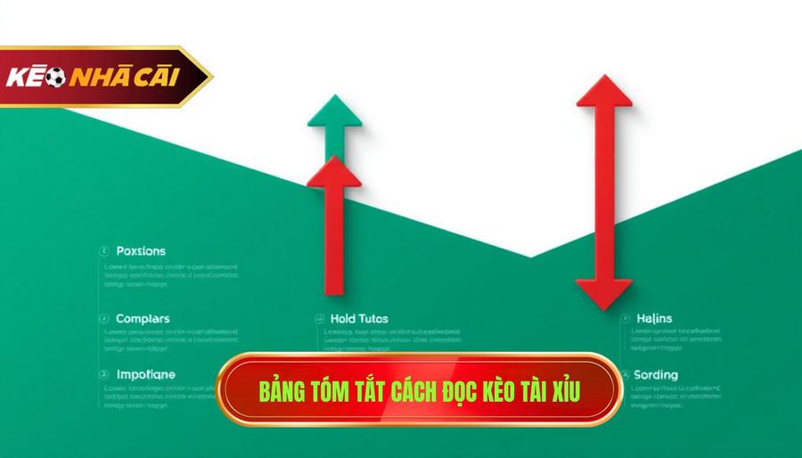 3. Bảng tóm tắt cách đọc kèo tài xỉu